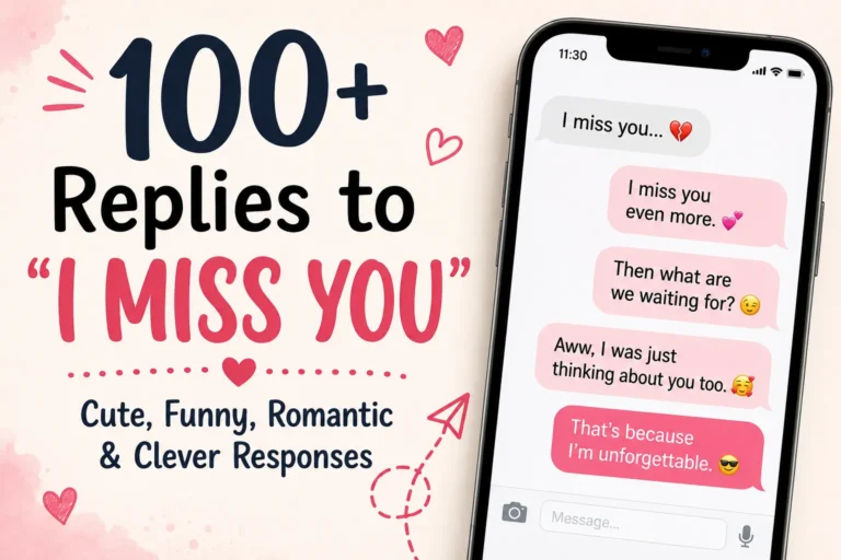 Replies to I Miss You