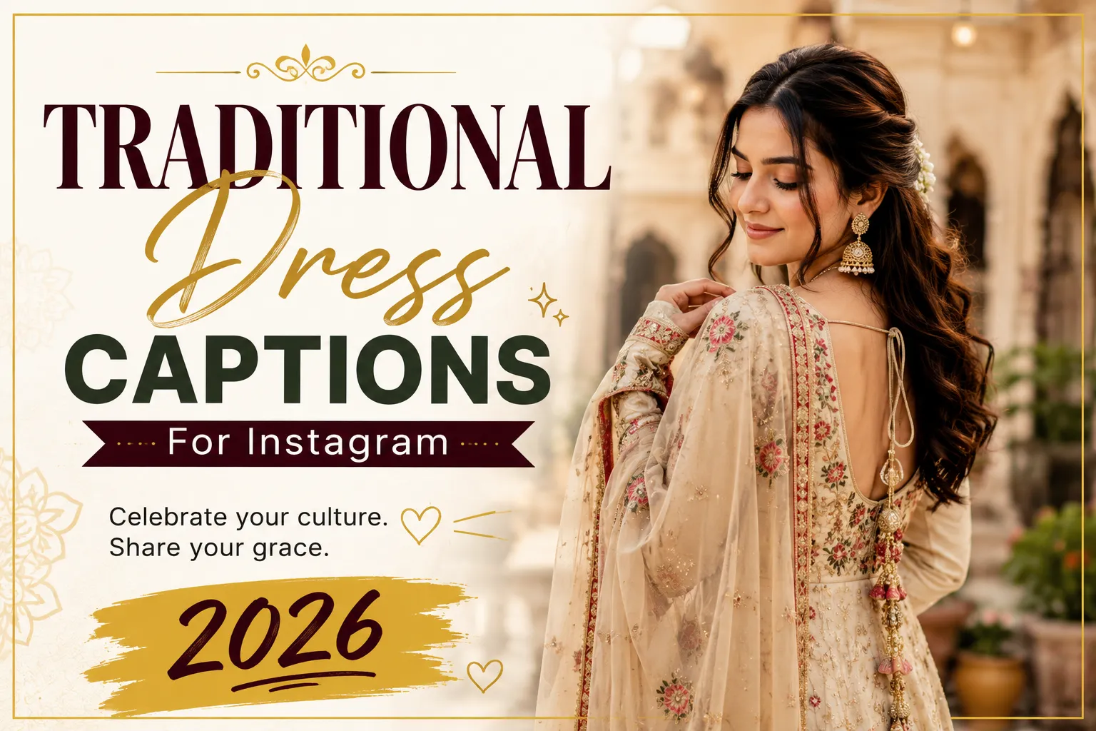 Traditional Dress Captions for Instagram
