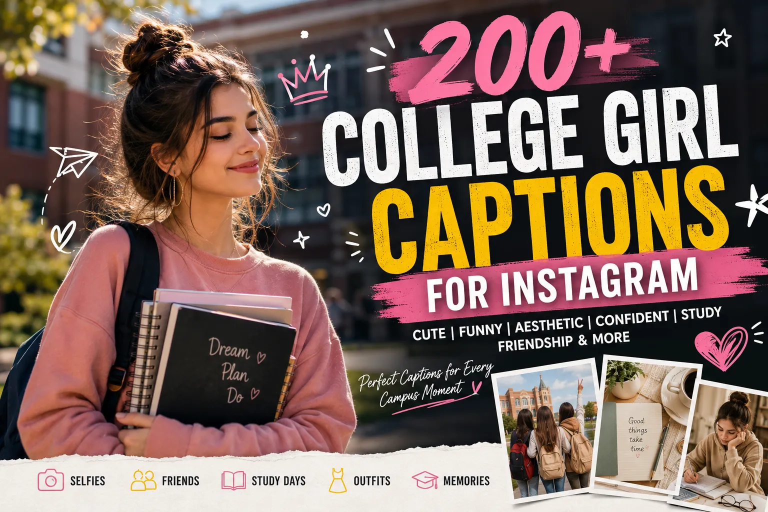 College Girl Captions for Instagram